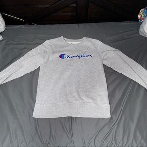 Champion Gray Sweatshirt Kids Large